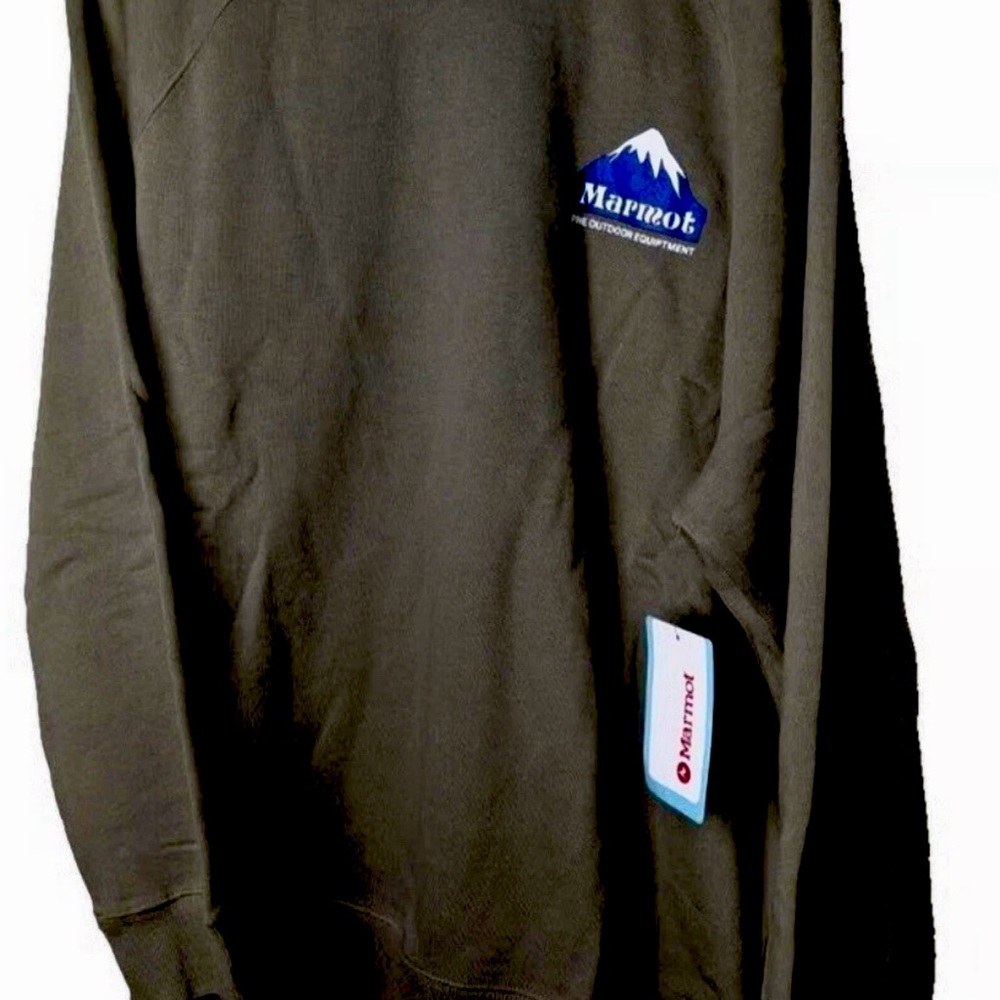 NWT, Marmot Men's Black Crewneck Sweatshirt, SZ Small